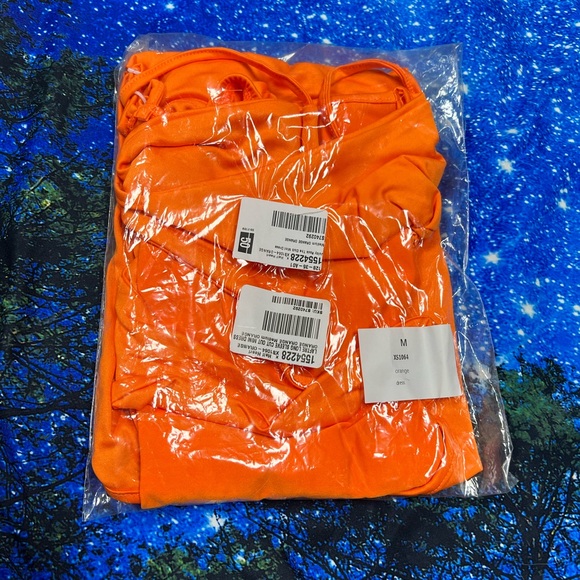 NWT Dolls Kill Juicy Rock The Club Mini Dress Orange Size M & L - Picture 2 of 4